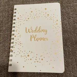 Wedding Planner Organizer Notebook Gold Spiral Bridal Planning Book New